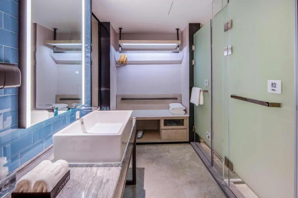 Bed in Echarm Hotel Nanning the MixC Exhibition Center Metro Station