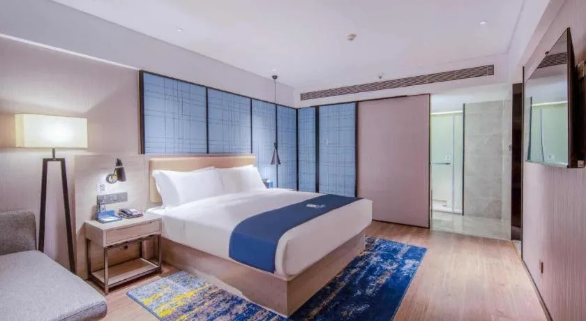 Bed in Echarm Hotel Nanning the MixC Exhibition Center Metro Station