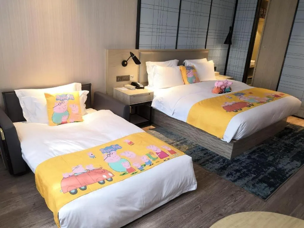Bed in Echarm Hotel Nanning the MixC Exhibition Center Metro Station