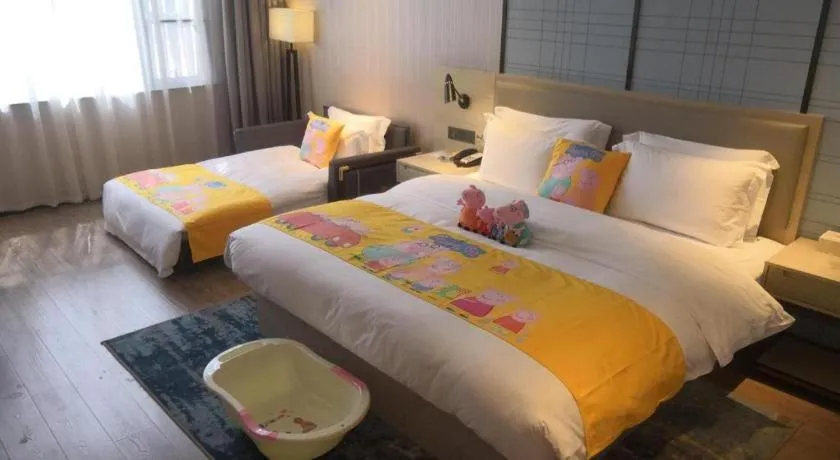 Bed in Echarm Hotel Nanning the MixC Exhibition Center Metro Station