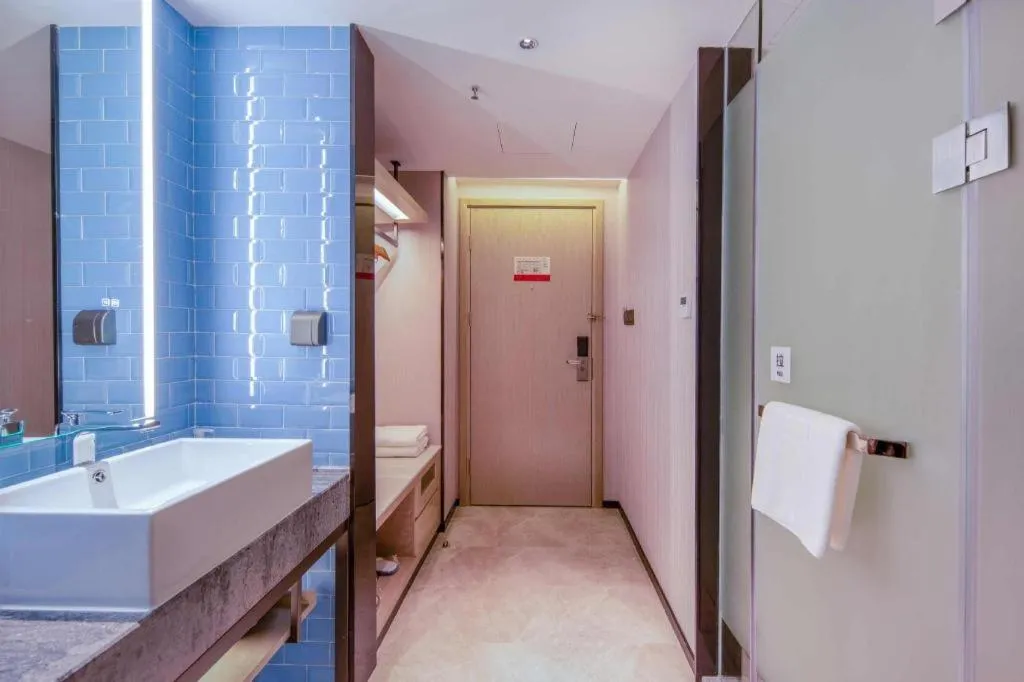 Bed in Echarm Hotel Nanning the MixC Exhibition Center Metro Station