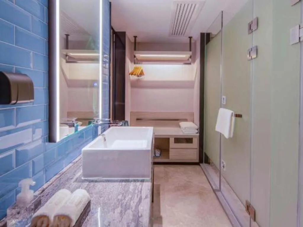 Bed in Echarm Hotel Nanning the MixC Exhibition Center Metro Station