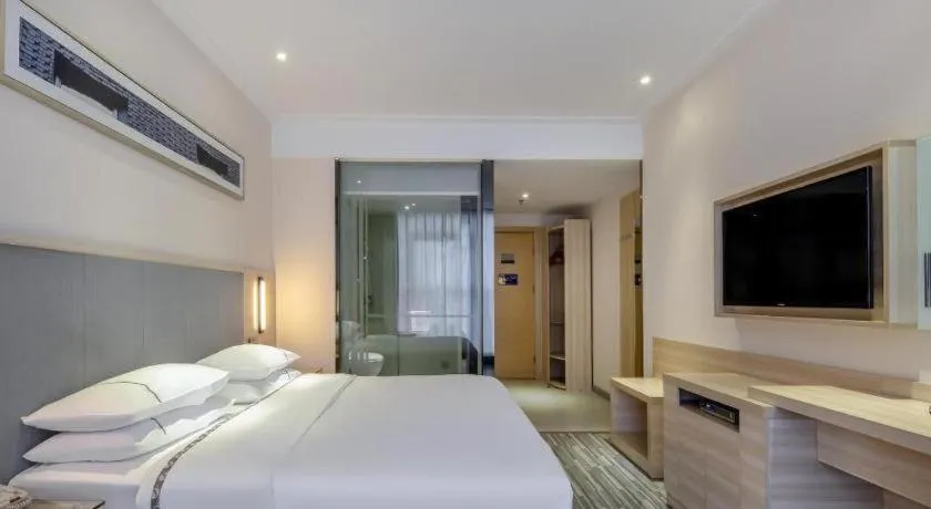 Bed in JTOUR Inn Yizhou Hechi College Pedestrian Street