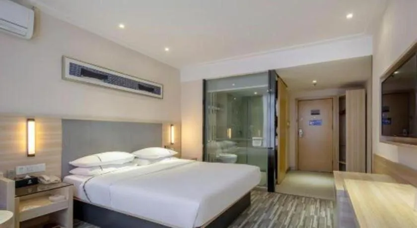 Bed in JTOUR Inn Yizhou Hechi College Pedestrian Street