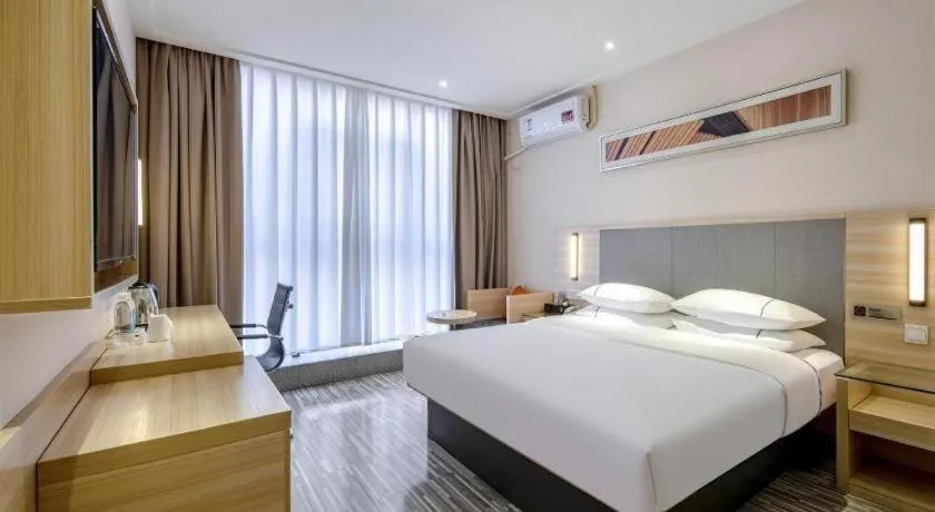 Bed in JTOUR Inn Yizhou Hechi College Pedestrian Street