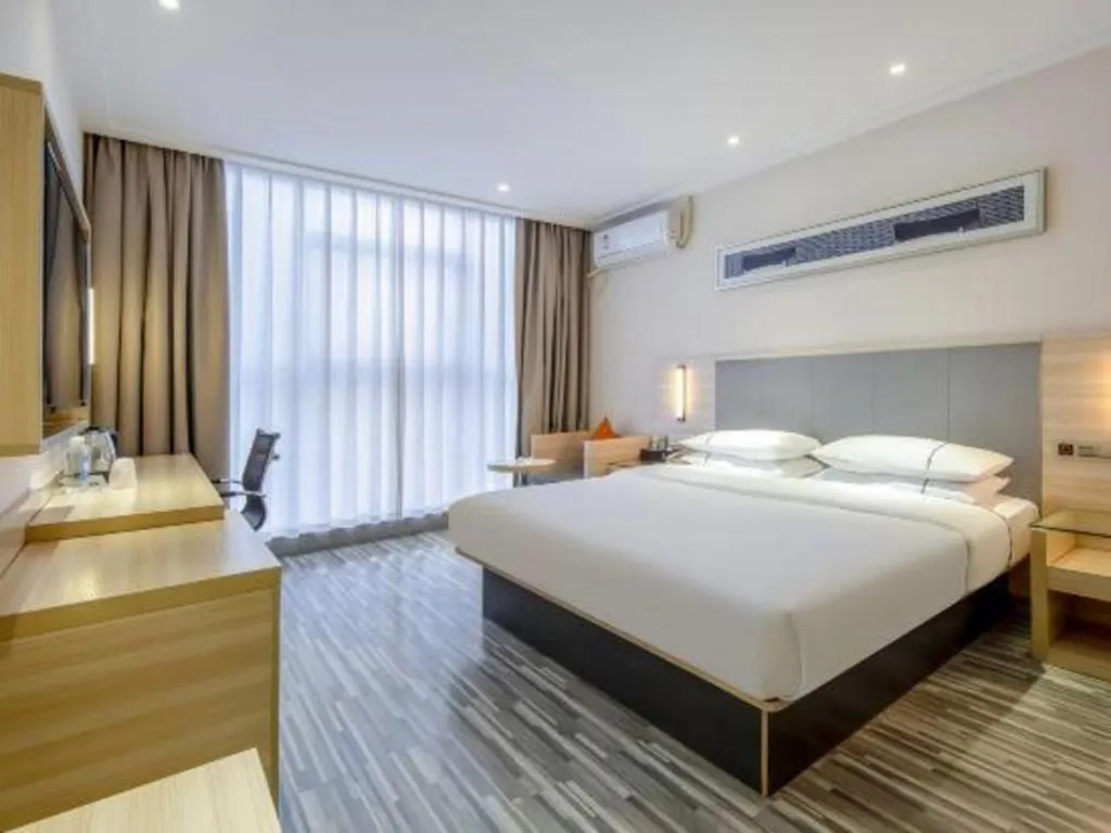 Bed in JTOUR Inn Yizhou Hechi College Pedestrian Street
