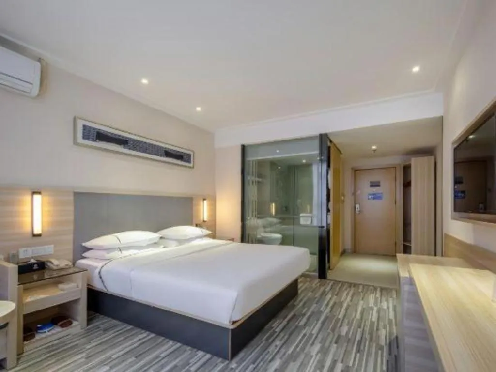 Bed in JTOUR Inn Yizhou Hechi College Pedestrian Street