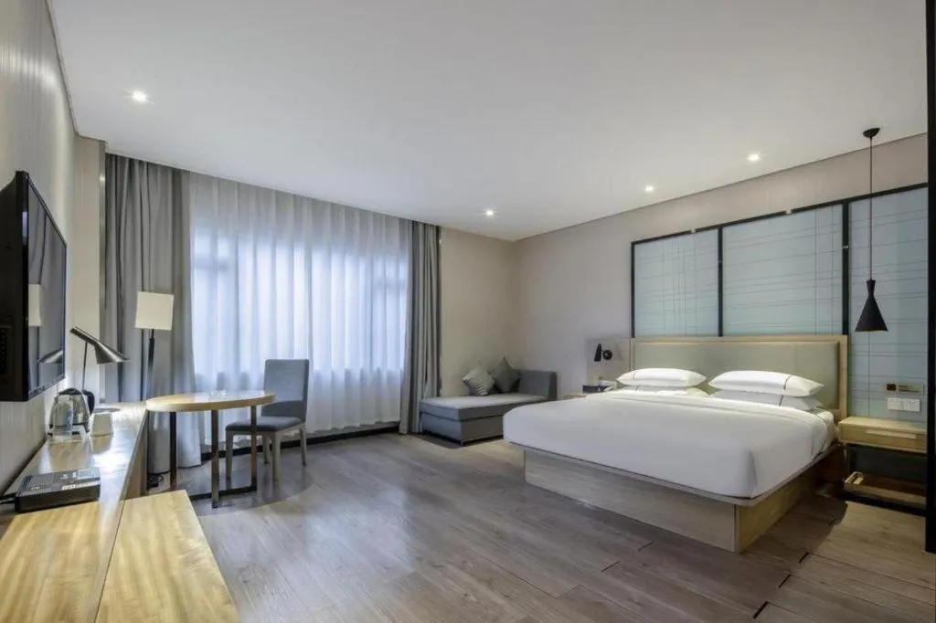 Bed in JTOUR Inn Yizhou Hechi College Pedestrian Street