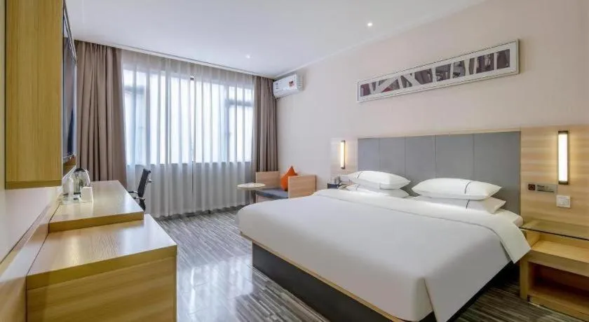 Bed in JTOUR Inn Yizhou Hechi College Pedestrian Street