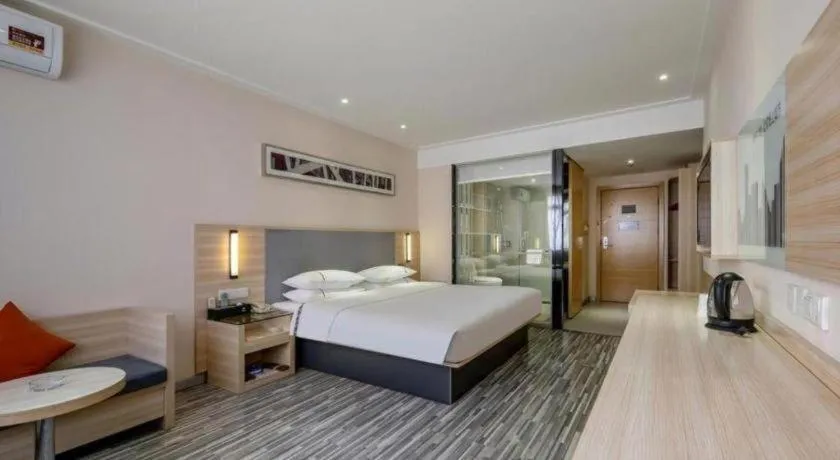 Bed in JTOUR Inn Yizhou Hechi College Pedestrian Street