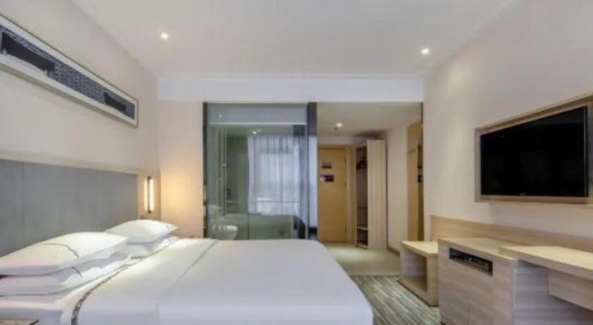 Bed in JTOUR Inn Yizhou Hechi College Pedestrian Street