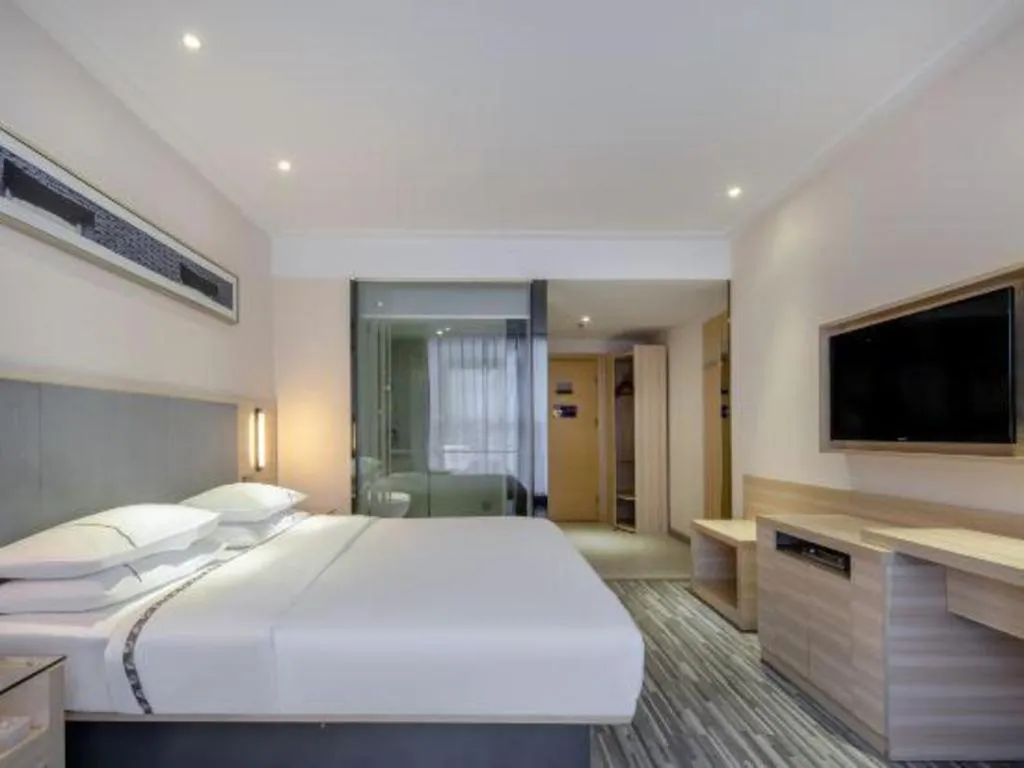 Bed in JTOUR Inn Yizhou Hechi College Pedestrian Street