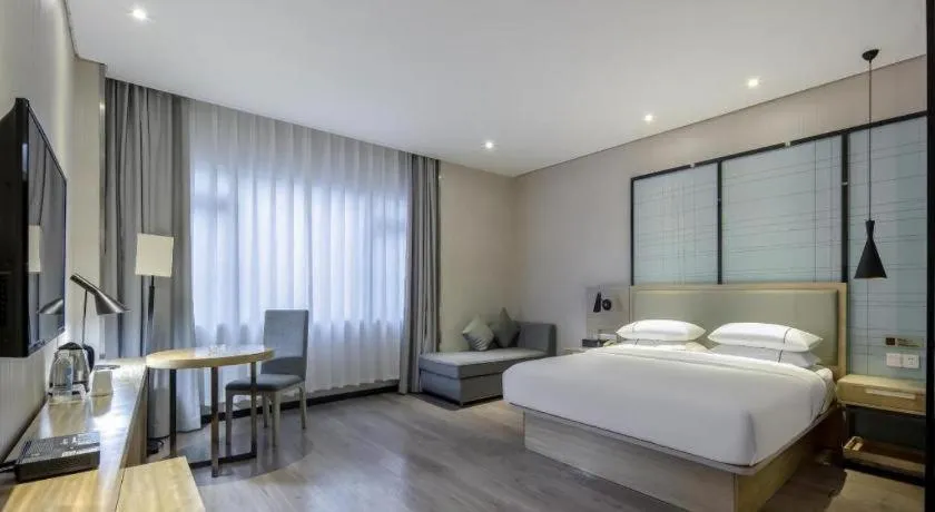 Bed in JTOUR Inn Yizhou Hechi College Pedestrian Street