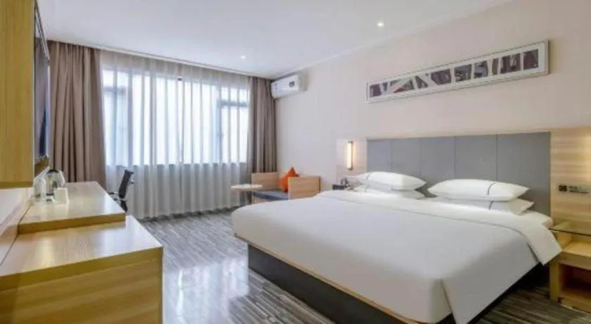 Bed in JTOUR Inn Yizhou Hechi College Pedestrian Street