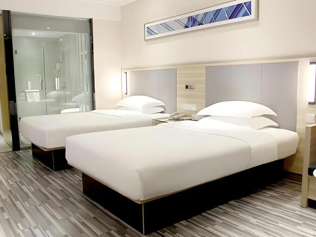 Bed in JTOUR Inn Yizhou Hechi College Pedestrian Street