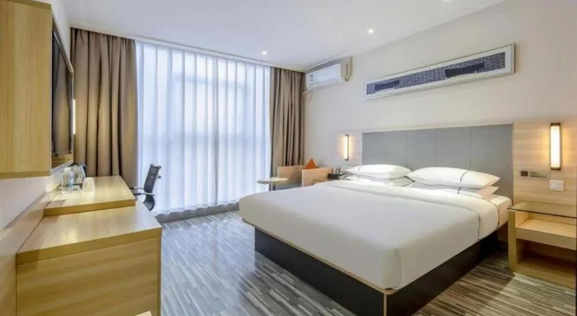 Bed in JTOUR Inn Yizhou Hechi College Pedestrian Street