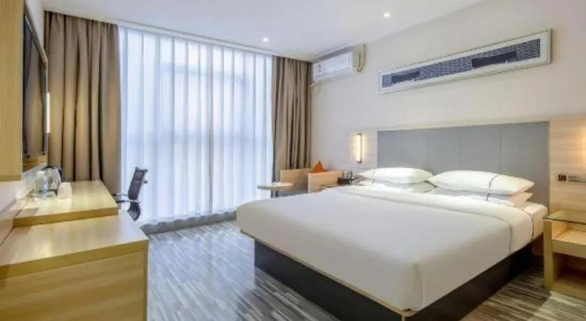 Bed in JTOUR Inn Yizhou Hechi College Pedestrian Street