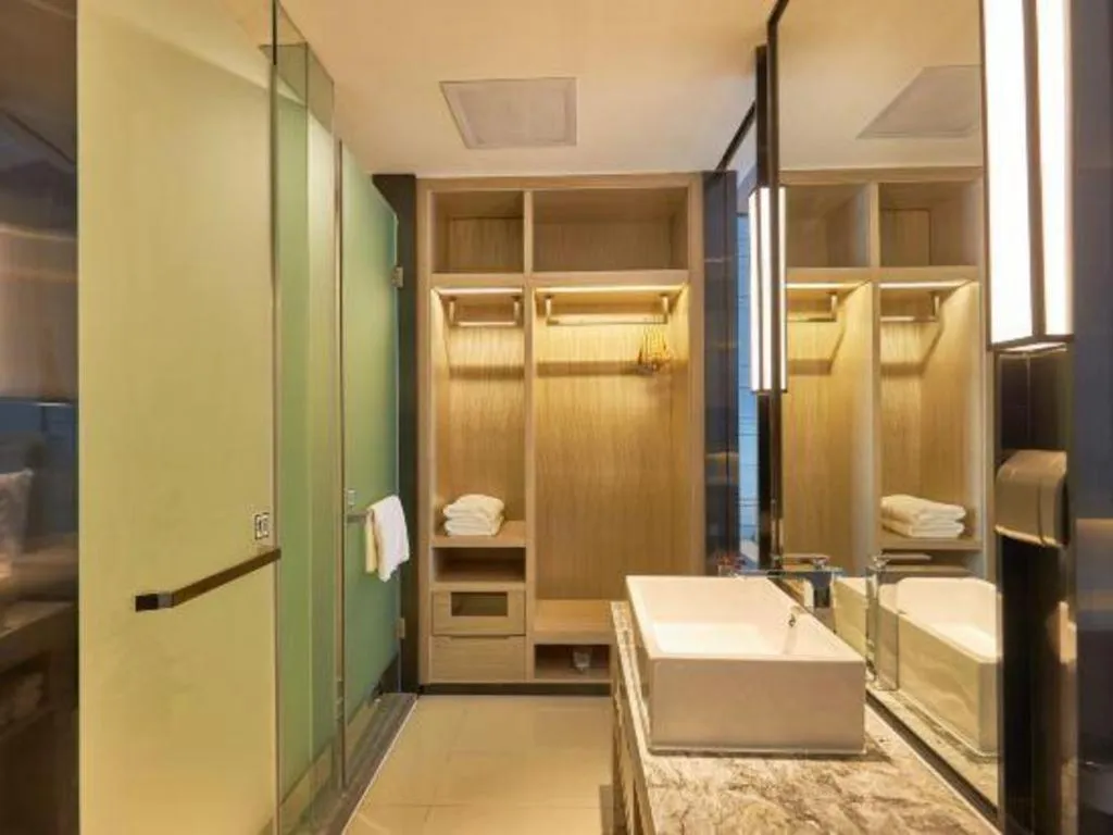 Bed in Echarm Hotel Liuzhou High-speed Railway Station