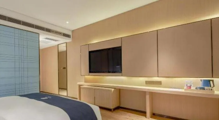 Bed in Echarm Hotel Liuzhou High-speed Railway Station