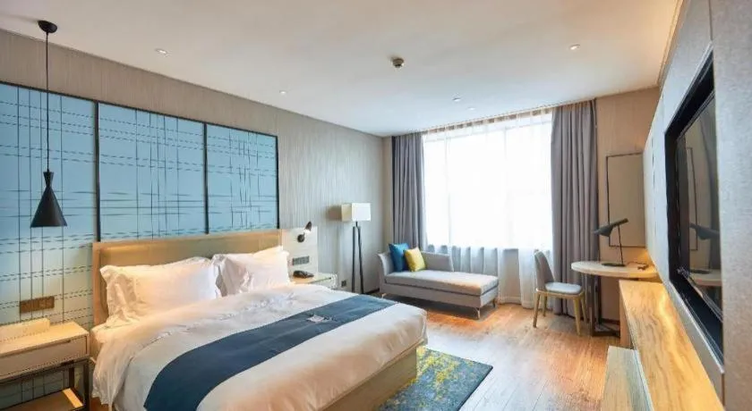 Bed in Echarm Hotel Liuzhou High-speed Railway Station
