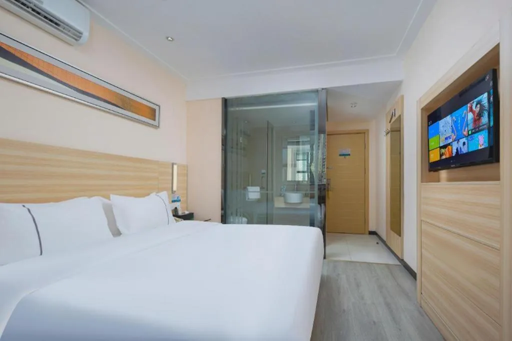 Bed in City Comfort Inn Wuhan Zhongnan Road Fujiaopo