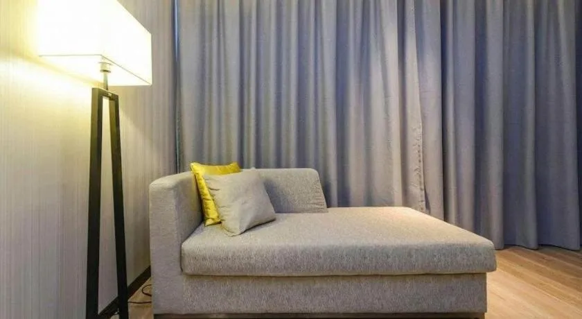 Bed in Echarm Hotel Nanning Qingxiu Mountain