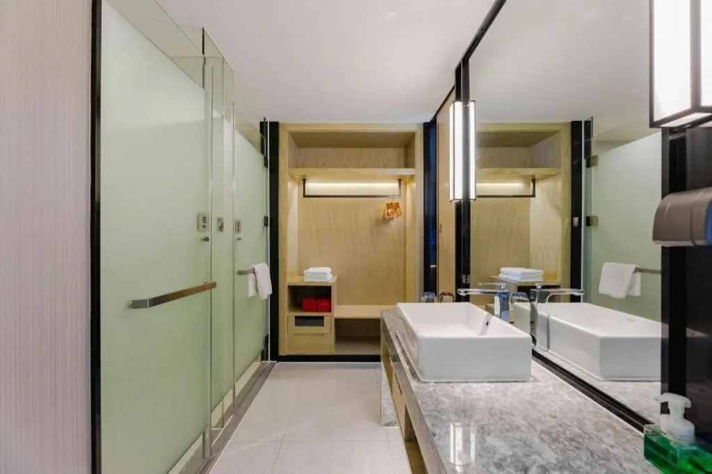 Bed in Echarm Hotel Nanning Qingxiu Mountain