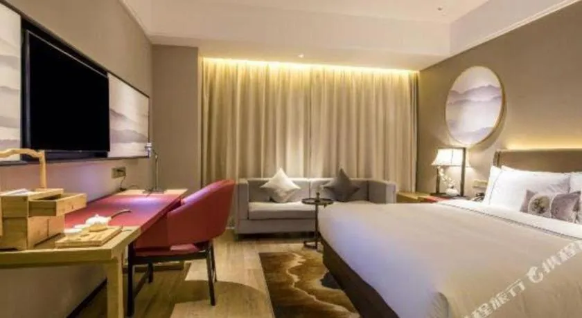 Bed in Echeng Hotel Nanning Jiangnan Wanda Baisha Avenue