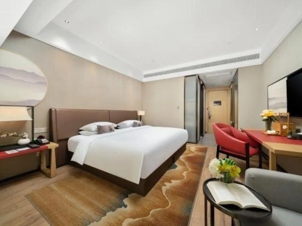 Bed in Echeng Hotel Nanning Jiangnan Wanda Baisha Avenue