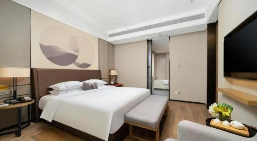 Bed in Echeng Hotel Nanning Jiangnan Wanda Baisha Avenue