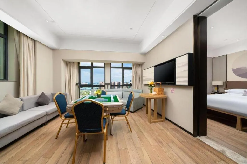 Bed in Echeng Hotel Nanning Jiangnan Wanda Baisha Avenue