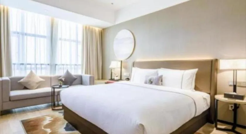 Bed in Echeng Hotel Nanning Jiangnan Wanda Baisha Avenue
