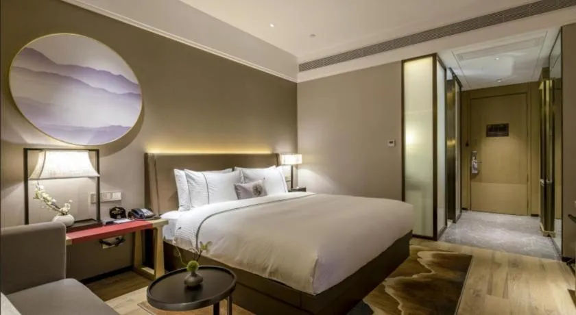 Bed in Echeng Hotel Nanning Jiangnan Wanda Baisha Avenue