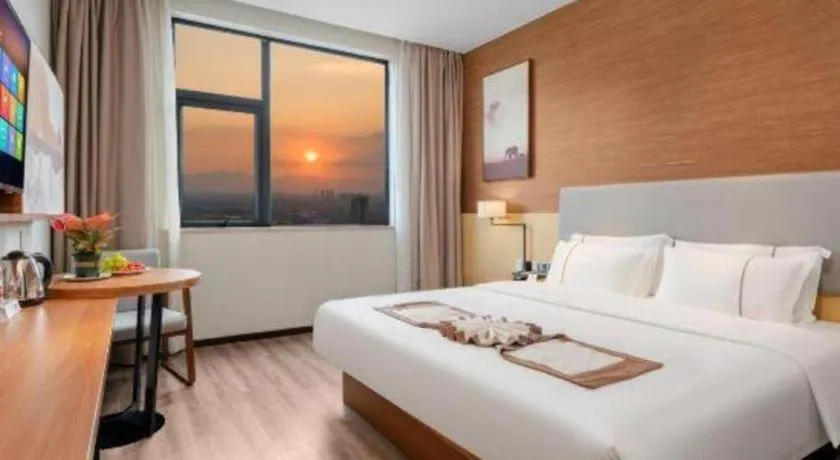 Bed in JTOUR Inn Yulin Railway Station Industrial Products Market