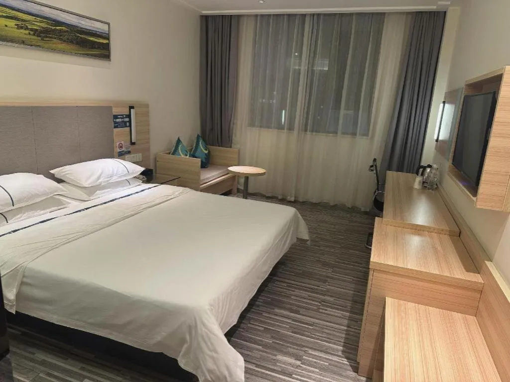 Bed in City Comfort Inn Wuhan University Guangbutun Metro Station