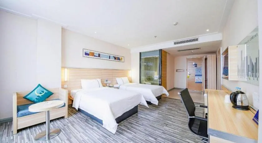 Bed in City Comfort Inn Wuhan University Guangbutun Metro Station