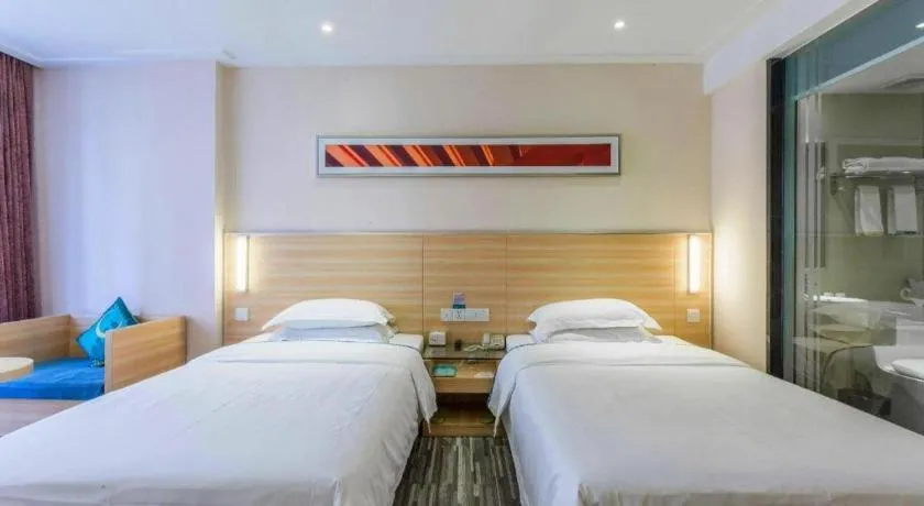 Bed in City Comfort Inn Wuhan University Guangbutun Metro Station