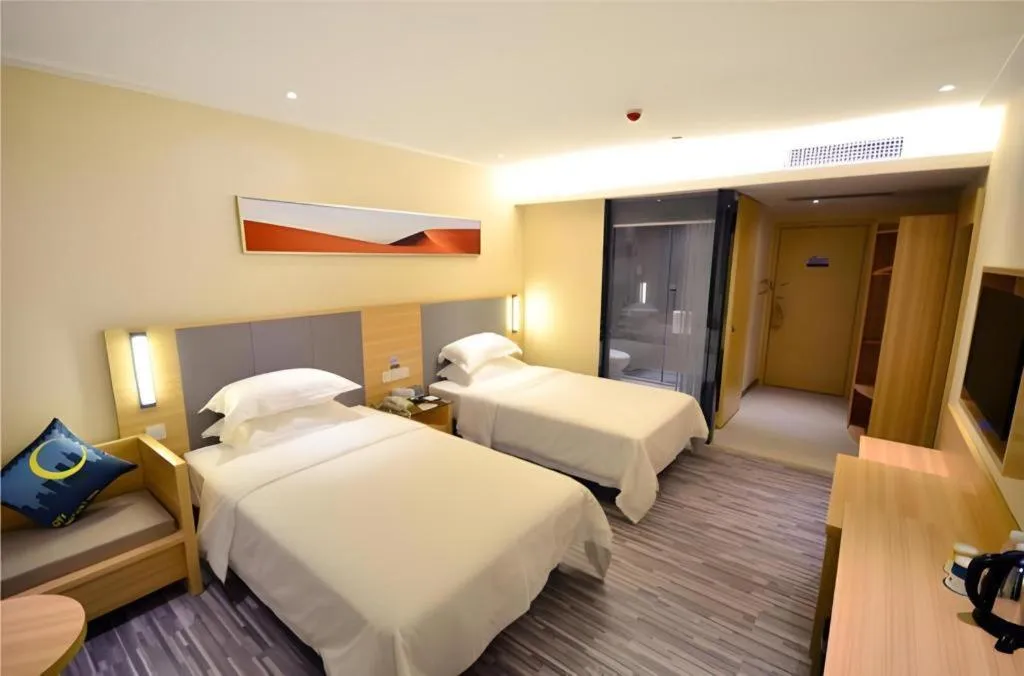 Bed in City Comfort Inn Wuhan University Guangbutun Metro Station