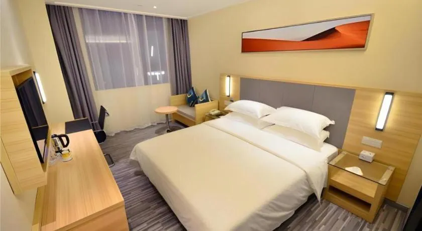 Bed in City Comfort Inn Wuhan University Guangbutun Metro Station