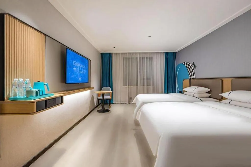 Bed in City Comfort Inn Wuhan Pangxiejia Metro Station