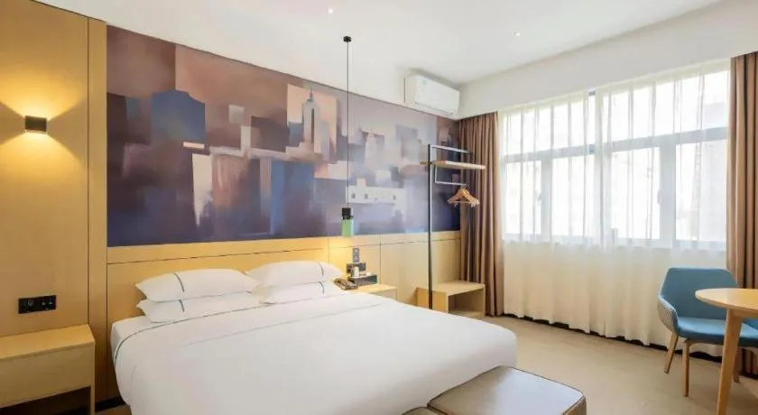 Bed in City Comfort Inn Guangzhou Liwan Zengjiao Jushu Metro Station