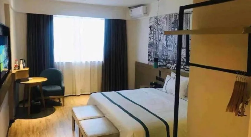 Bed in City Comfort Inn Guangzhou Liwan Zengjiao Jushu Metro Station