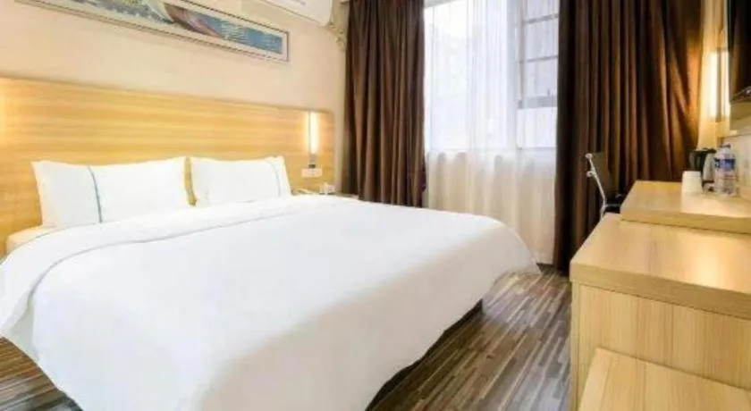 Bed in City Comfort Inn Wuhan Wuchang Railway Station East Square
