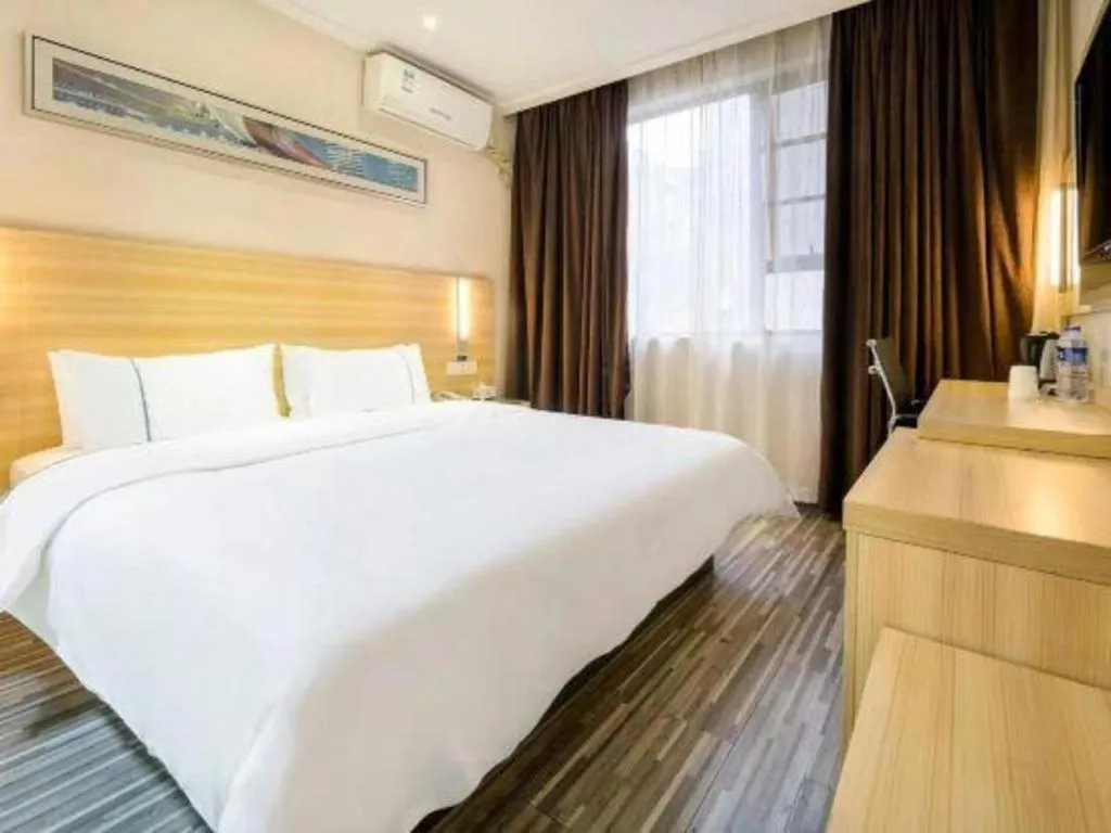 Bed in City Comfort Inn Wuhan Wuchang Railway Station East Square