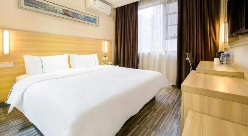 Bed in City Comfort Inn Wuhan Wuchang Railway Station East Square