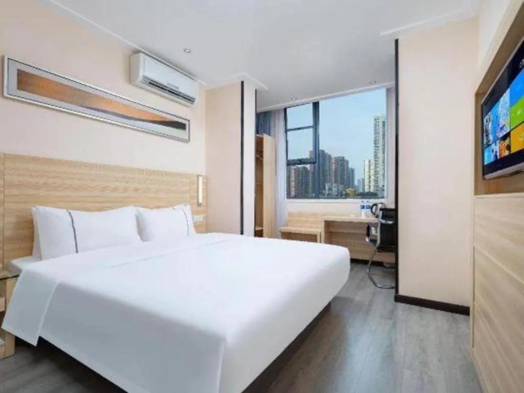 Bed in City Comfort Inn Wuhan Wuchang Railway Station East Square