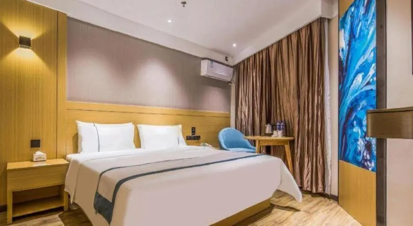 Bed in City Comfort Inn Guangzhou Jiahe Wanggang Metro Station Police Academy Changhong