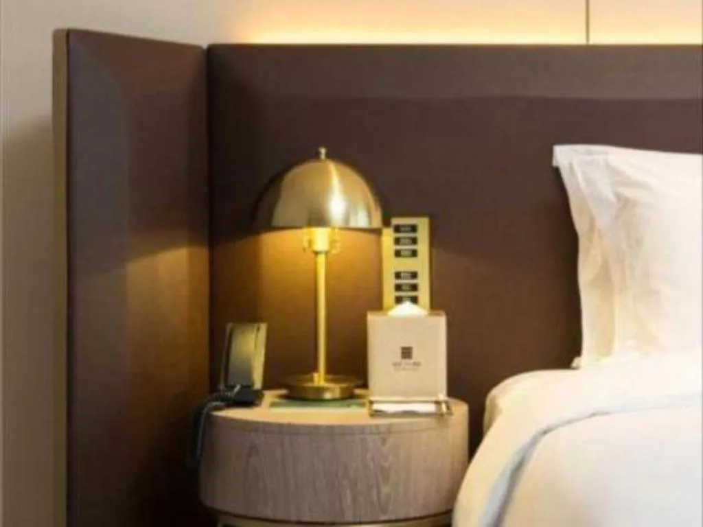 Bed in Echarm Plus Hotel Changsha High-speed Railway South Station Desiqin