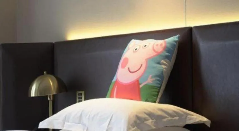 Bed in Echarm Plus Hotel Changsha High-speed Railway South Station Desiqin