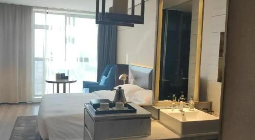 Bed in Echarm Plus Hotel Changsha High-speed Railway South Station Desiqin